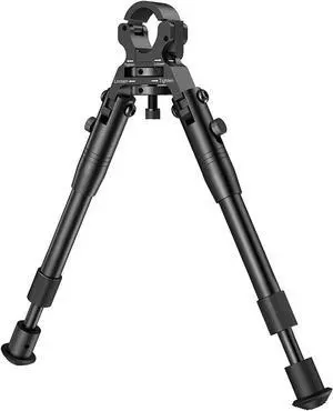 Clamp-on Bipod, Bipod for Rifle, Height from 8"-10", Quick Release Design Barrel Size: 0.43 to 0.75 Inch double lock