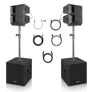 PRORECK Stage 215 7000W PA System, Dual 15" Subwoofers, 4x6.5 Line Array PRORECK Stage 215 7000W PA System, Dual 15" Subwoofers, 4x6.5 Line Array