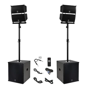PRORECK Club 6000 15-inch 6000W P.M.P.O Stereo PA Speaker System Combo Set 4 Line Array Speakers, 2 15-inch Subwoofers with Bluetooth/USB Read/SD Card/Remote Control, for Party DJ Wedding Meeting PRORECK Club 6000 15-inch 6000W P.M.P.O Stereo PA Speaker System Combo Set 4 Line Array Speakers, 2 15-inch Subwoofers with Bluetooth/USB Read/SD Card/Remote Control, for Party DJ Wedding Meeting
