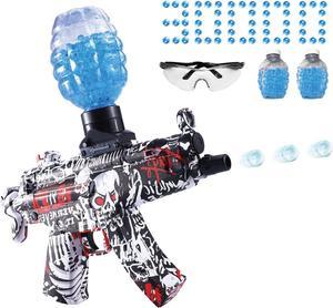 Senlly Gel Ball Blaster Electric Splatter Ball Blaster Automatic with 30000 Water Beads MP5 Splat Ball Blaster Toys for Outdoor Activities Shooting Game Gifts for Boys and Girls Ages 12 Red