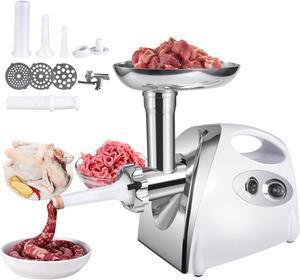 Electric Kitchen Meat Grinder Sausage Maker With Handle Red