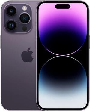 Apple iPhone 14 PRO 256GB, Refurbished Unlocked Cell Phone, Deep Purple - Very Good Condition (Grade B)