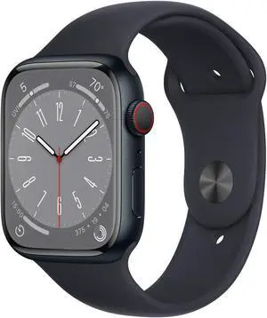Apple iWatch Series 8 45MM Midnight Aluminum Case with Midnight Sport Band - Refurbished Very Good
