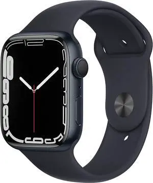 Apple iWatch Series 7 45MM Midnight Aluminum Case with Black Sport Band (GPS + Cellular) - Refurbished Good