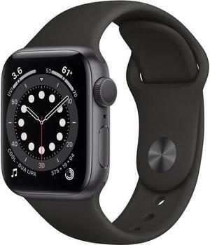 Apple iWatch Series 6 40MM Space Gray Aluminum Case with Black Sport Band (GPS + Cellular) - Refurbished Very Good
