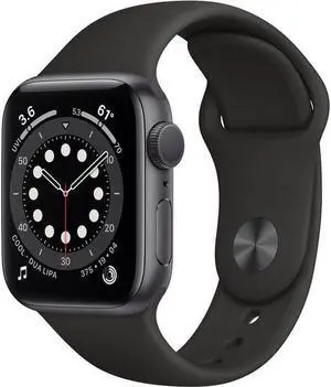 Apple iWatch Series 6 44MM Space Gray Aluminum Case with Black Sport Band (GPS + Cellular) - Refurbished Very Good