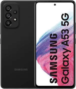 Samsung Galaxy A53 5G 128GB Fully Unlocked Black - Refurbished Very Good