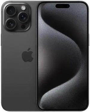 Apple iPhone 15 PRO MAX 1TB Fully Unlocked Black Titanium - Refurbished Very Good
