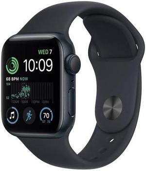 Apple Watch Series SE 2nd Gen 44MM Midnight Aluminum Case with Midnight Sport Band (GPS + Cellular) - Grade A