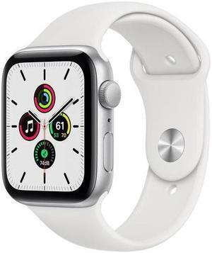 Apple Watch Series SE 40MM Silver Aluminum Case with White Sport Band (GPS Only) - Grade A