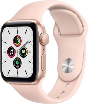 Apple Watch Series SE 40MM Gold Aluminum Case with Pink Sport Band (GPS Only) - Grade A