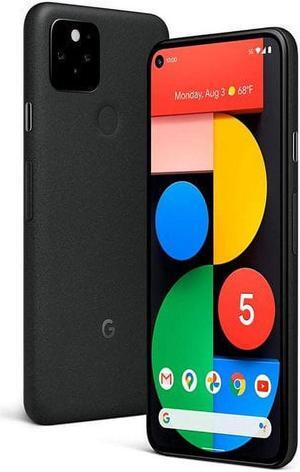 Google Pixel 5 128GB Fully Unlocked Just Black-Refurbished Good