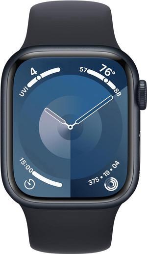 Apple Watch Series 9 [GPS + Cellular45mm] Midnight Aluminum Case with Midnight Sport Band-Refurbished Very Good