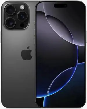 Apple iPhone 16 Pro Max 512GB Fully Unlocked, Black Titanium-Refurbished Very Good