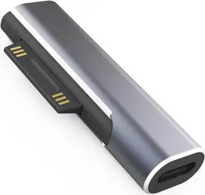 Surface Connector to USB-C Charging Adapter DC15V 102W Type C Female to Surface Male for  Pro7/6/5/4 Surface Laptop 3/2/1 Surface Go Surface Book