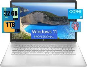 HP 15 Laptop, 15.6" HD Touchscreen, Intel Core i3-1115G4 Processor, Intel UHD Graphics, 32GB DDR4  1TB PCIe SSD, Webcam, HDMI, Wi-Fi, Windows 11 Pro
