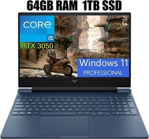 HP Victus 15 Gaming Laptop 156 FHD 144 Hz Display Intel Core i513420H 8 Cores Processor NVIDIA GeForce RTX 3050 6 GB GDDR6 64GB DDR4 1TB PCIe SSD Backlit Keyboard Windows 11P