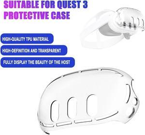 For Meta Quest 3 VR Helmet Protective Cover Clear TPU Cases Protector Dustproof For Oculus Meta Quest3 VR Glasses Accessories