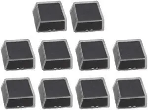 10pcs Black Keycaps Double-layer Keycaps Removable Paper Clips Custom MX Switch Relegendable Keycap Shell Protection Black
