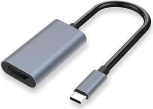 USB C to Female HDMI Cable Adapter for PC Laptop MacBook Pro Samsung Galaxy HDTV Digital Cables - 4K Ultra HD Resolution Support