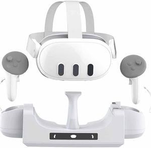 Charging Dock Wall Mount for Meta Quest 3 Oculus VR Accessories Charger Station Controller Battery Pack Fit Elite Head Strap