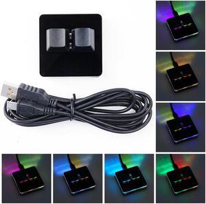 Black RGB Customized Keypad 2-key Copy and Paste One-key Password Multiple Key Combinations Programable Shortcut Keys OSU Gaming Keyboard