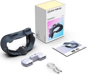 Air Circulation Mask With Fan For Meta Quest 3 Headset Replacement Dual Drive Fan Adjustment Mask For Quest3 VR Accessories