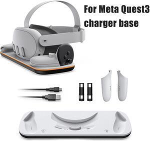 Wireless Charging Adapter For Oculus Meta Quest 3 VR Accessories Kit Helmet Fast Charging Base Charger Station