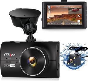 Dash Cam Front and Rear, Dash Camera for Car 1080P Full HD Dashboard Camera Dual Dash Cam Night Vision, 170° Wide Angle with 3" IPS Screen, Loop Recording, G-Sensor, Parking Monitor, Motion Detection