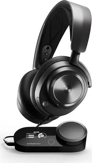 SteelSeries Arctis Nova Pro Multi-System Gaming Headset - Premium Hi-Fi Drivers, Hi-Res Audio - 360° Spatial Audio - GameDAC Gen 2 - ESS Sabre Quad-DAC - Stealth Retractable Mic - PC, PS5, PS4, Switch