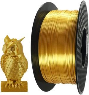 Silk Gold PLA Filament 1.75 mm 3D Printing Filament 1KG 2.2LBS Spool 3D Printer Material Shine Silky Shiny Metallic Metal CC3D PLA Filament