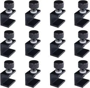 5Aplusreprap 12Pcs Adjustable 3D Printer Ender 3 Pro Glass Clips Clamps Compatible with Ender 3/3 Pro/V2/3S, Ender 5/Pro, CR-20 PRO, CR10/10S Pro, 3D Printer Heat Bed Clips