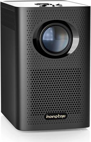 Smart Projector , Mini Projector Native 1080P,150 ANSI Lumen 9500L Portable Projector, Projector with WIFI and Bluetooth Remote Control,Support 4K Compatible with TV Stick,Laptop,iOS & Android (Black)