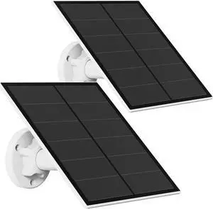 Solar Panel for Security Camera, 5W USB Solar Panel Compatible with Rechargeable Battery Camera, Solar Panel Charger for Camera with IP65 Waterproof, Adjustable Bracket, 9.8ft Cable(2 Pack) Solar Panel for Security Camera, 5W USB Solar Panel Compatible with Rechargeable Battery Camera, Solar Panel Charger for Camera with IP65 Waterproof, Adjustable Bracket, 9.8ft Cable(2 Pack)