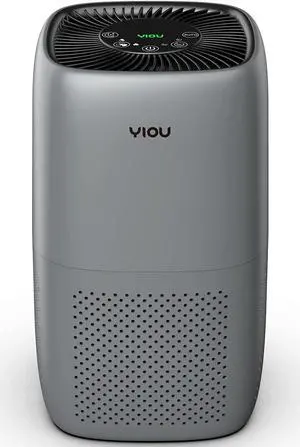 YIOU Air Purifier for Home Large Room Up to 547ft²,H13 True HEPA Filter for Allergies Pets Smokers,24db Smart Air Filter Block Most Pet Dander Pollen Smoke,Available for California,Grey