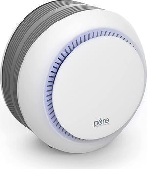 Pure Enrichment® PureZone Halo Medium Room Air Purifier, 2 Stage Filtration, Purifies Air of Smoke, Pollen, Dust, and Pet Hair - Easily Fits on Tables, Desks, and Nightstands (White)