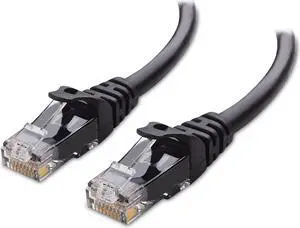 Cable Matters 10Gbps Snagless Long Cat 6 Ethernet Cable 50 ft (Cat 6 Cable, Cat6 Cable, Internet Cable, Network Cable) in Black