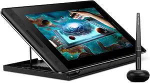 KAMVAS Pro 12 Graphics Drawing Tablet with Screen Full Laminated Tilt 8192 Pen Pressure Battery-Free Stylus Adjustable Stand Compatible with Windows/Mac/Linux, 11.6 Inch Pen Display