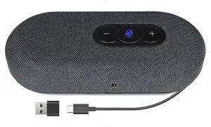 USB Speakerphone, Conference Computer Speaker with Microphone for Virtual Meetings, 360° Voice Pickup, Echo CancellationNoise Reduction, Plug and Play, Compatible with Zoom, Teams, Skype and more