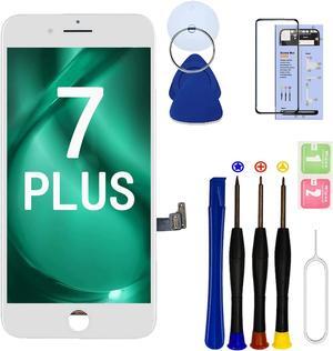 for iPhone 7 Plus Screen Replacement Kit,5.5 Inch 3D Touch LCD Digitizer Display for iPhone 7 Plus,with Repair Tools Kit (White)
