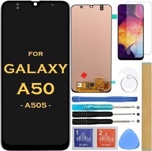 Screen Replacement LCD Display Touch Digitizer Assembly for Samsung Galaxy A50 2019 A505 SM-A505F A505FN A505W A505U A505U1 6.4" (Black)