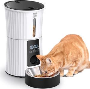 Rosewill Automatic Pet Feeder Food Dispenser for Cat or Dog, Up to