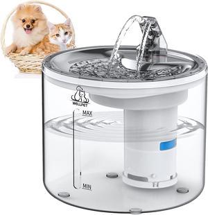 2.5L Dog Cat Water Fountain Automatic Pet Water Dispenser with 3 Filters &  1 Mat for sale 