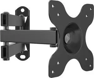TV Wall Mount Articulating LCD Monitor Full Motion 15 inch Extension Arm Tilt Swivel for Most 13 to 32 inch LED TV Flat Panel Screen with Mounting Holes up to 100x100mm (1330LM) Black