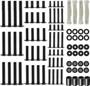 ELIVED Universal TV Mounting Hardware Kit, Fits TVs up to 80 Inch, Includes M4 M5 M6 M8 Screws, Washers, Spacers and Concrete Wall Anchors, Compatible for Most Flat/Curved TV/Monitor Mount
