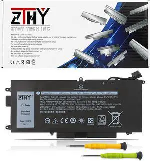 ZTHY K5XWW Battery Replacement for Dell Latitude 7389 Latitude 7390 Latitude 12 5000 5289 2-in-1 L3180 E5289 P29S001 P29S002 Series Laptop 451-BBZC 6CYH6 71TG4 725KY N18GG CFX97 7.6V 60Wh 4Cell