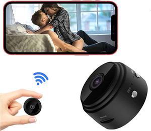 Mini Camera Hidden Camera 1080p HD with Video Live Feed WiFi, Portable Night Vision Nanny Cam Home Security Surveillance Baby Monitor, Outdoor Monitor for Pets