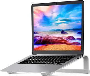 Laptop Stand for DeskStable Ergonomic Aluminum Computer Riser Cooling Stand for Mac MacBook Pro/ MacBook Pro Air HP  More PC Notebook - 12 13 15 16.2 inch (Silver)