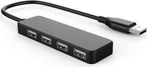 USB Hub,4 Port USB 2.0 Adapter USB Splitter,Multi USB Port Expander for iMac Pro, MacBook Air, Mac Mini/Pro, Surface Pro, Notebook PC, Laptop, USB Flash Drives and Mobile HDD