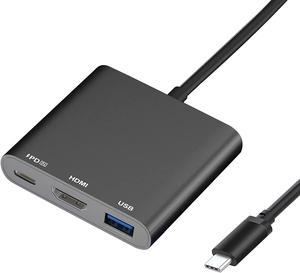  RayCue USB C Adapter for MacBook Pro/Air, MacBook Adapter HDMI,  MacBook Air M1 USB Multiport USB C Hub with 4K HDMI, Thunderbolt 3/4, for MacBook  Pro 13-16 2023-2016, MacBook Air 2023-2018 
